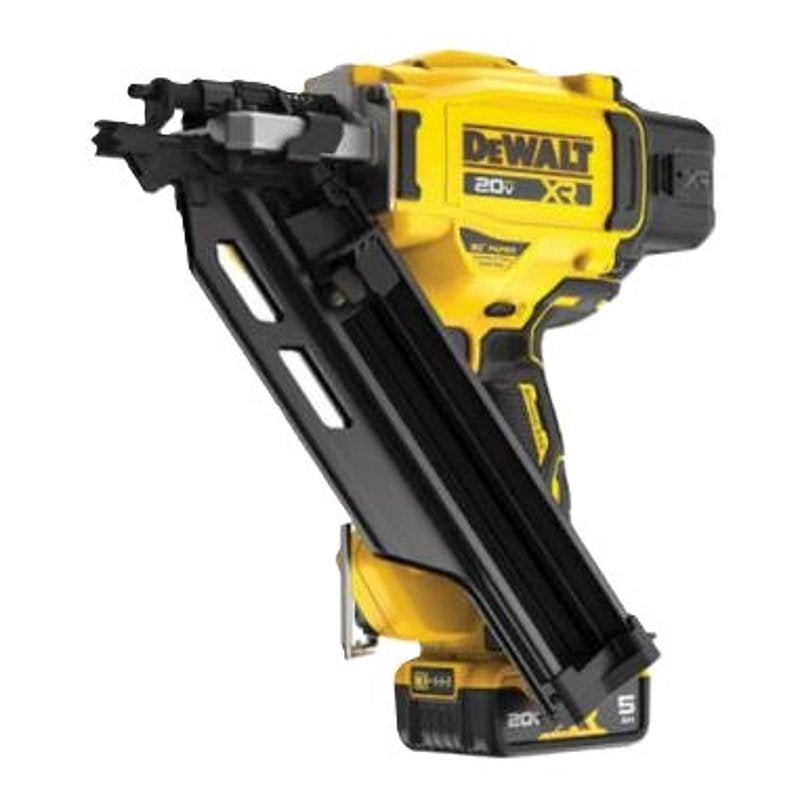 DEWALT DEWALT DCN930P1 Cordless Nailer Kit, Battery Included, 20 V, 5 Ah, 55 Magazine, 30 deg Collation, Paper Tape Collation TOOLS DEWALT