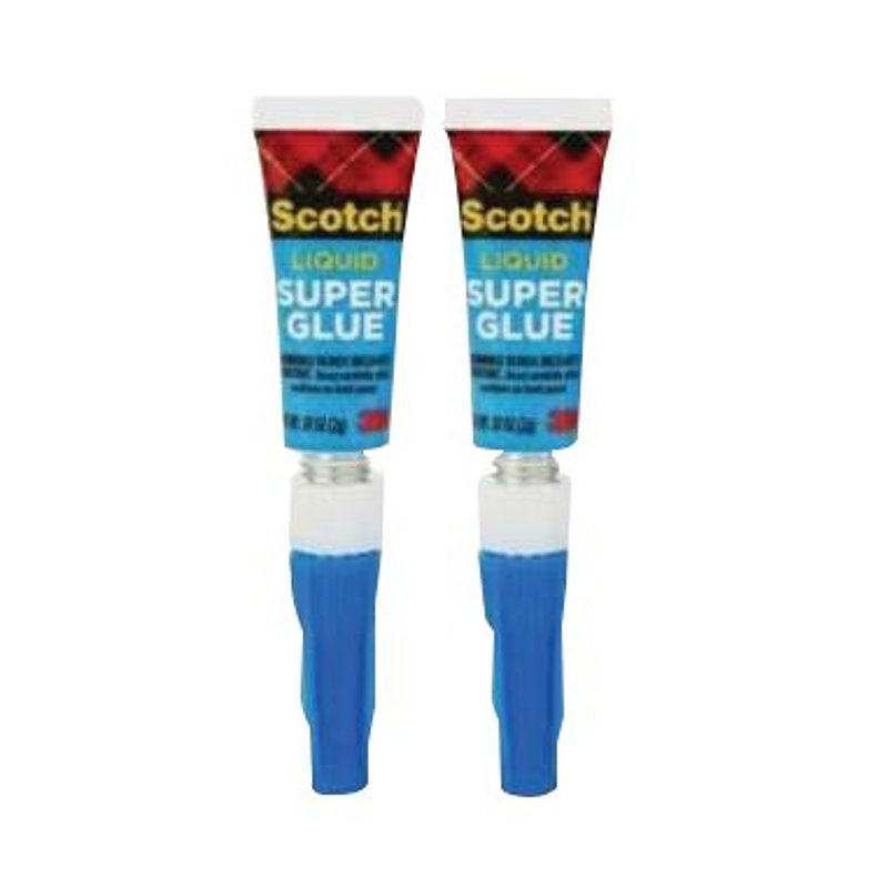 SCOTCH Scotch AD117 Super Glue, Liquid, Sharp Irritating, Transparent, 0.07 oz, Tube