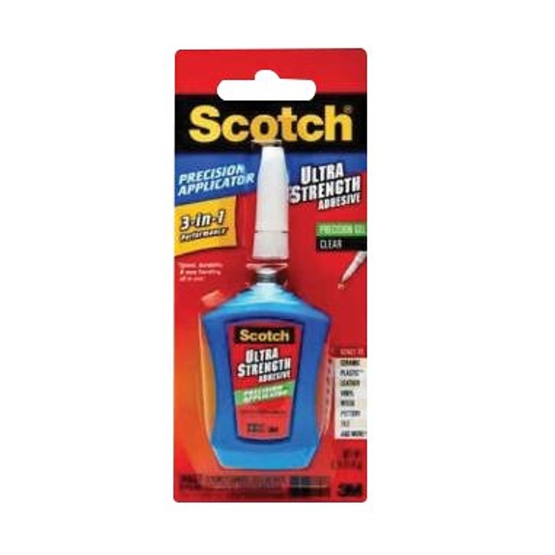 SCOTCH Scotch ADH670 Flex Hold Glue, Liquid, Ketone, Clear, 0.14 oz