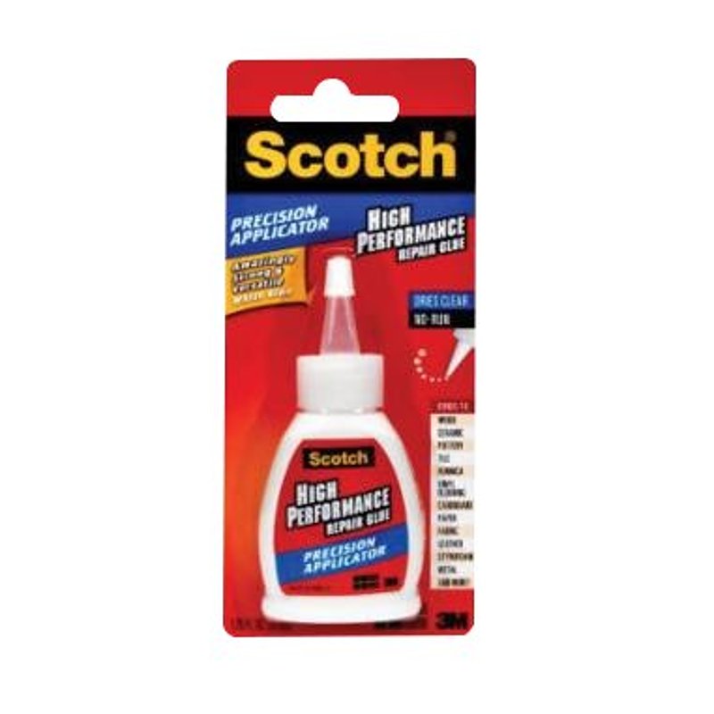 SCOTCH Scotch 70005179992 Repair Glue, Liquid, Sweet, White, 1.25 fl-oz AUTOMOTIVE SCOTCH