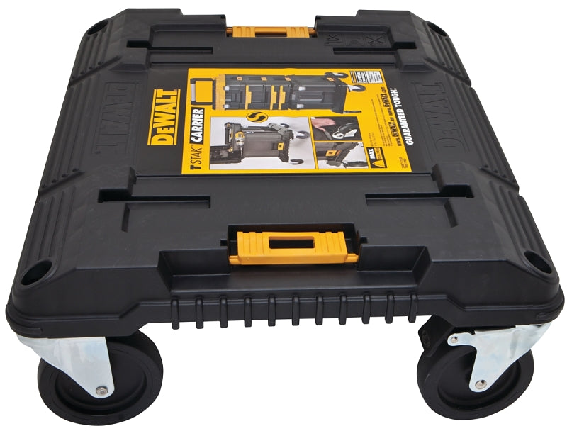 DEWALT DEWALT TSTAK Series DWST17889 Tool Cart, 210 lb, 16.96 in OAW, 7.02 in OAH, 18.91 in OAD, Plastic, Black TOOLS DEWALT