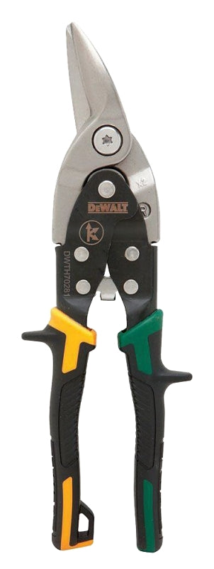 DEWALT DEWALT DWHT14674 Aviation Snip, 10 in OAL, 2-3/4 in L Cut, Right Cut, Vanadium Steel Blade, Ergonomic Handle TOOLS DEWALT