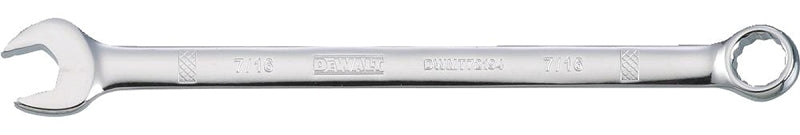 DEWALT DEWALT DWMT72194OSP Combination Wrench, SAE, 7/16 in Head, 5-25/32 in L, 12-Point, Steel, Chrome-Plated