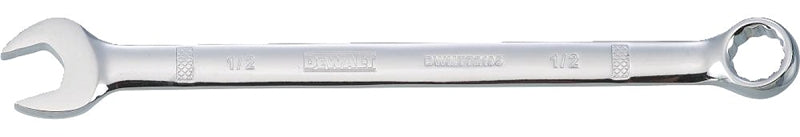 DEWALT DEWALT DWMT72195OSP Combination Wrench, SAE, 1/2 in Head, 6-15/32 in L, 12-Point, Steel, Chrome-Plated TOOLS DEWALT