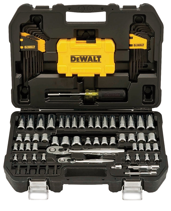 DEWALT DEWALT DWMT73801 Mechanic's Tool Set, 108-Piece, Chrome Vanadium, Polished Chrome Vanadium TOOLS DEWALT