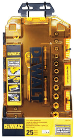DEWALT DEWALT DWMT73805 Socket Set, 25-Piece, Chrome Vanadium, Polished Chrome Vanadium TOOLS DEWALT