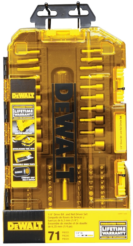 DEWALT DEWALT DWMT73808 Multi-Bit and Nut Driver Set, Chrome TOOLS DEWALT