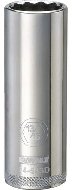 DEWALT DEWALT DWMT74543OSP Drive Socket, 13/16 in Socket, Deep Socket, 3-1/8 in OAL, 1/2 in Drive, 12-Point, Vanadium Steel TOOLS DEWALT