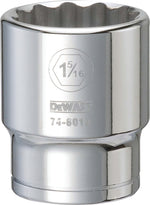 DEWALT DEWALT DWMT74601OSP Drive Hand Socket, 1-5/16 in Socket, 3/4 in Drive, 12-Point, Steel, Polished Chrome Vanadium TOOLS DEWALT