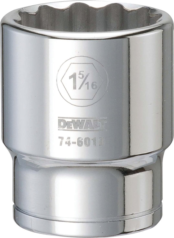 DEWALT DEWALT DWMT74601OSP Drive Hand Socket, 1-5/16 in Socket, 3/4 in Drive, 12-Point, Steel, Polished Chrome Vanadium TOOLS DEWALT