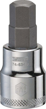 DEWALT DEWALT DWMT74634OSP Fractional Hex Bit Socket, 7/16 in Tip, 3/8 in Drive, Polished Chrome, 1-31/32 in OAL TOOLS DEWALT