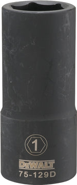 DEWALT DEWALT DWMT75129OSP Impact Socket, 1 in Socket, 1-13/32 in D Socket, 3/4 in Drive, 6-Point, CR-440 Steel, Black Oxide TOOLS DEWALT