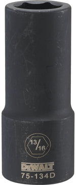 DEWALT DEWALT DWMT75134OSP Impact Socket, 13/16 in Socket, 1-1/32 in D Socket, 3/4 in Drive, 6-Point, CR-440 Steel TOOLS DEWALT