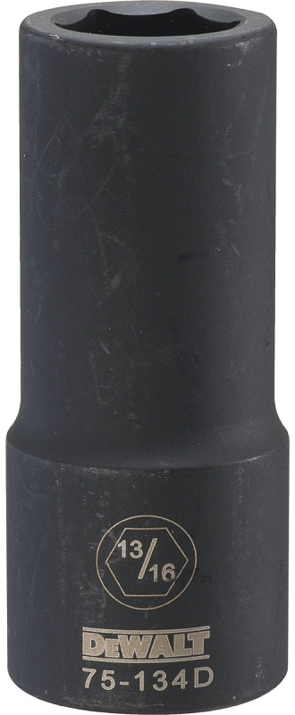 DEWALT DEWALT DWMT75134OSP Impact Socket, 13/16 in Socket, 1-1/32 in D Socket, 3/4 in Drive, 6-Point, CR-440 Steel TOOLS DEWALT