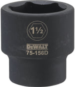 DEWALT DEWALT DWMT75156OSP Impact Socket, 1-1/2 in Socket, 15/16 in D Socket, 3/4 in Drive, 6-Point, CR-440 Steel, Black Oxide TOOLS DEWALT