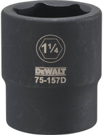DEWALT DEWALT DWMT75157OSP Impact Socket, 1-1/4 in Socket, 23/32 in D Socket, 3/4 in Drive, 6-Point, CR-440 Steel, Black Oxide TOOLS DEWALT