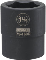 DEWALT DEWALT DWMT75160OSP Impact Socket, 1-3/16 in Socket, 3/4 in D Socket, 3/4 in Drive, 6-Point, CR-440 Steel, Black Oxide TOOLS DEWALT