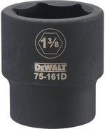 DEWALT DEWALT DWMT75161OSP Impact Socket, 1-3/8 in Socket, 7/8 in D Socket, 3/4 in Drive, 6-Point, CR-440 Steel, Black Oxide TOOLS DEWALT