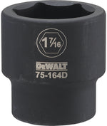 DEWALT DEWALT DWMT75164OSP Impact Socket, 1-7/16 in Socket, 7/8 in D Socket, 3/4 in Drive, 6-Point, CR-440 Steel, Black Oxide TOOLS DEWALT