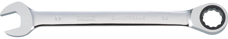 DEWALT DEWALT DWMT75245OSP Combination Wrench, Metric, 22 mm Head, 11-7/32 in L, 12-Point, Steel, Chrome-Plated TOOLS DEWALT