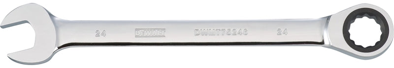 DEWALT DEWALT DWMT75246OSP Combination Wrench, Metric, 24 mm Head, 12-25/32 in L, Chrome, Comfort-Grip Handle TOOLS DEWALT