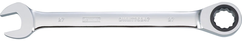 DEWALT DEWALT DWMT75247OSP Combination Wrench, Metric, 27 mm Head, 14-1/8 in L, Chrome, Comfort-Grip Handle TOOLS DEWALT
