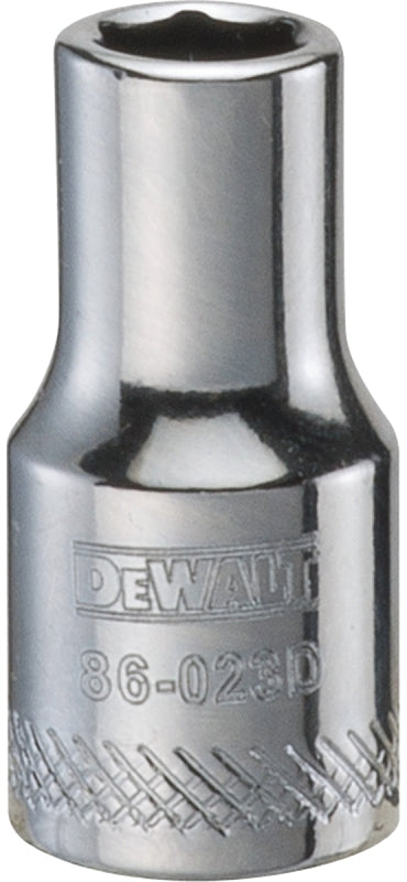 DEWALT DEWALT DWMT86023OSP Drive Hand Socket, 7/32 in Socket, 1/4 in Drive, 6-Point, Steel, Polished Chrome Vanadium TOOLS DEWALT