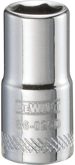 DEWALT DEWALT DWMT86025OSP Drive Hand Socket, 9/32 in Socket, 1/4 in Drive, 6-Point, Steel, Polished Chrome Vanadium TOOLS DEWALT