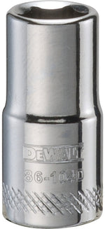 DEWALT DEWALT DWMT86104OSP Drive Hand Socket, 7 mm Socket, 1/4 in Drive, 6-Point, Steel, Polished Chrome Vanadium TOOLS DEWALT