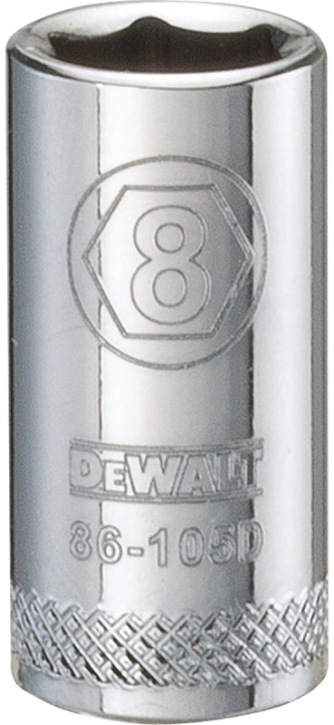 DEWALT DEWALT DWMT86105OSP Hand Socket, 8 mm Socket, 1/4 in Drive, 6-Point, Vanadium Steel, Polished Chrome TOOLS DEWALT