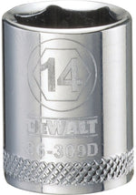 DEWALT DEWALT DWMT86309OSP Drive Hand Socket, 14 mm Socket, 3/8 in Drive, 6-Point, Steel, Polished Chrome Vanadium TOOLS DEWALT