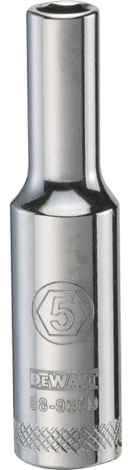 DEWALT DEWALT DWMT88936OSP Drive Hand Socket, 5 mm Socket, 1/4 in Drive, 6-Point, Steel, Polished Chrome Vanadium TOOLS DEWALT