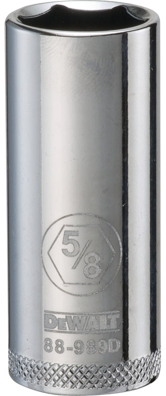 DEWALT DEWALT DWMT88989OSP Drive Socket, 5/8 in Socket, Deep Socket, 2-3/32 in OAL, 3/8 in Drive, 6-Point, Vanadium Steel TOOLS DEWALT