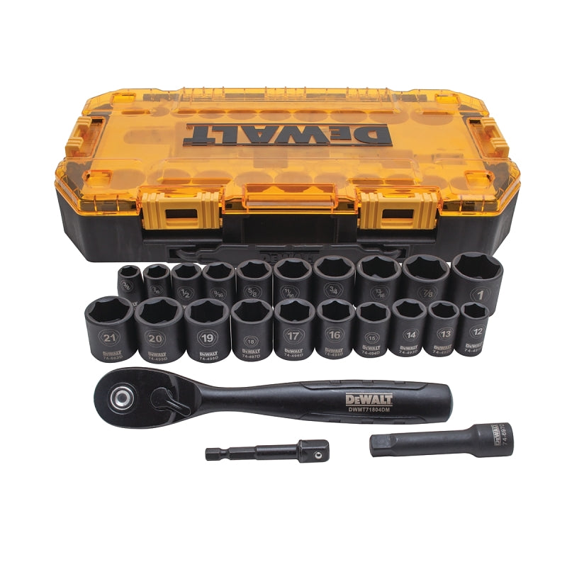 DEWALT DEWALT DWMT74738 Socket Set, CR-440 Steel, Black Oxide, Specifications: 3/8 in Drive Size