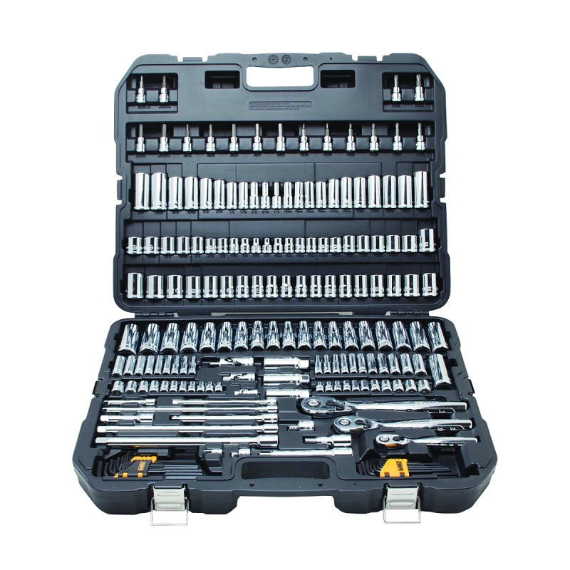 DEWALT DEWALT DWMT75049 Mechanics Tool Set, 192-Piece, Chrome Vanadium, Polished Chrome Vanadium TOOLS DEWALT