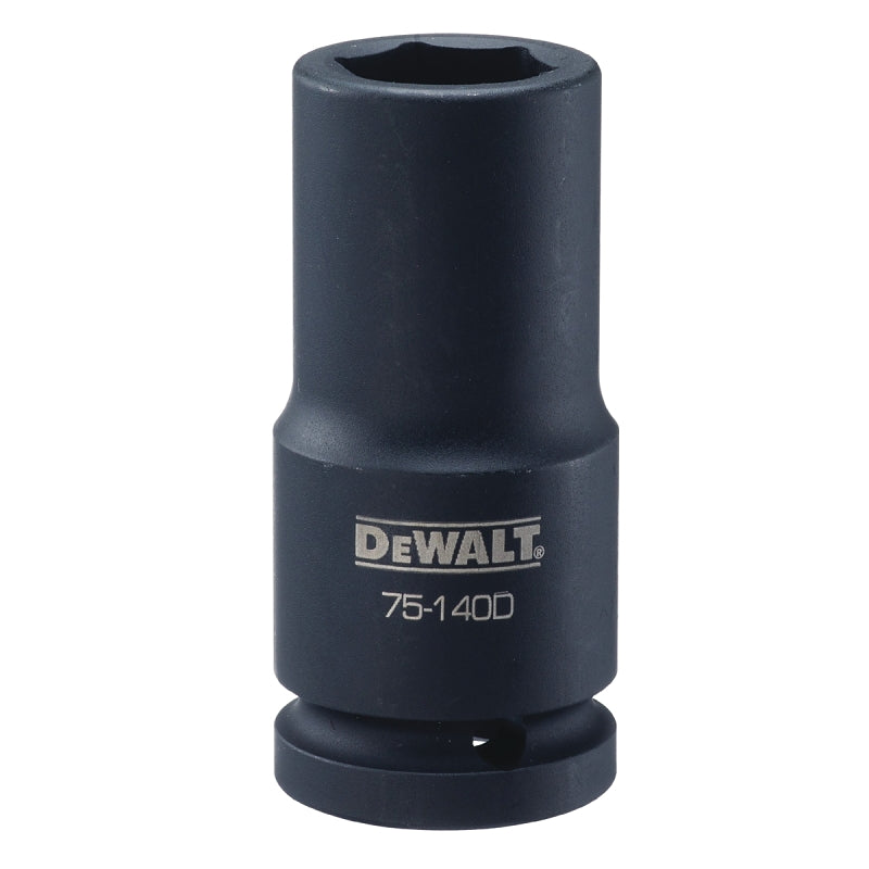 DEWALT DEWALT DWMT75140OSP Impact Socket, 22 mm Socket, 1/2 in D Socket, 3/4 in Drive, 6-Point, CR-440 Steel, Black Oxide TOOLS DEWALT