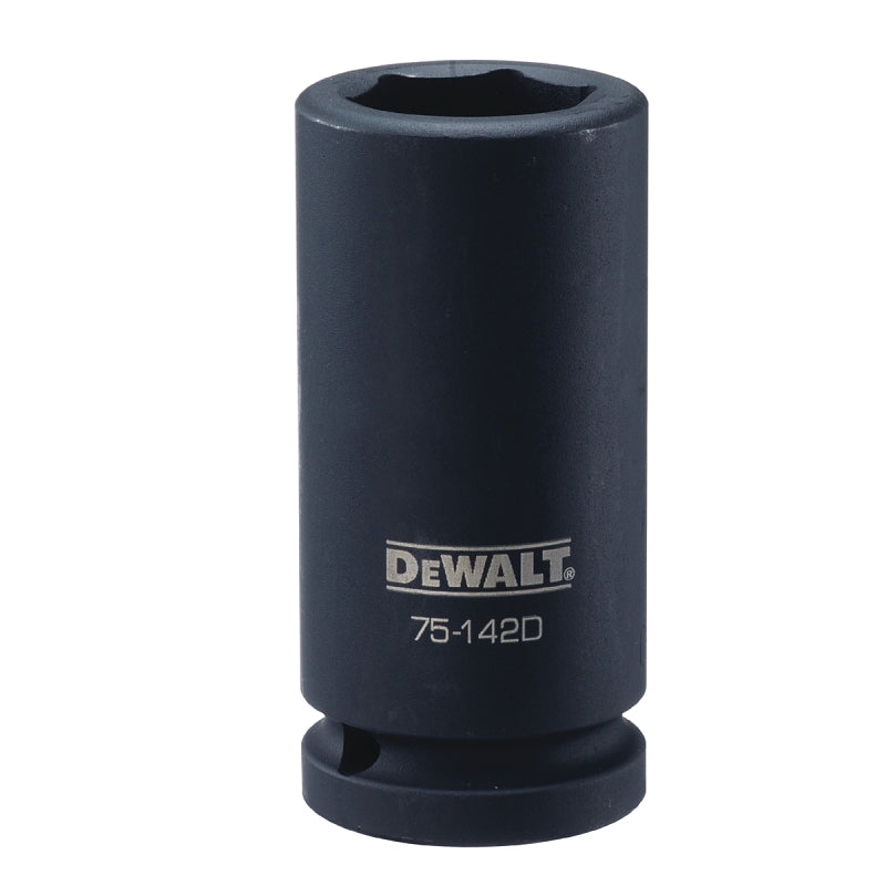 DEWALT DEWALT DWMT75142OSP Impact Socket, 25 mm Socket, 9/16 in D Socket, 3/4 in Drive, 6-Point, CR-440 Steel, Black Oxide