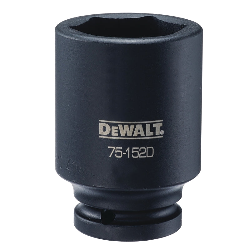 DEWALT DEWALT DWMT75152OSP Impact Socket, 41 mm Socket, 7/8 in D Socket, 6-1/2 in OAL, 3/4 in Drive, 6-Point, CR-440 Steel