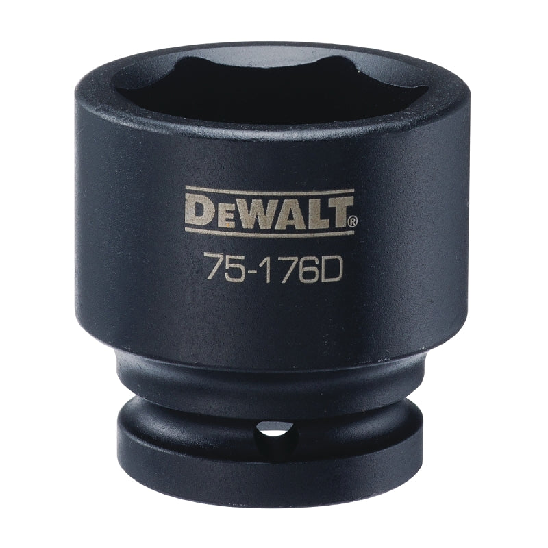DEWALT DEWALT DWMT75176OSP Impact Socket, 38 mm Socket, 7/8 in D Socket, 5.1 in OAL, 3/4 in Drive, 6-Point, CR-440 Steel TOOLS DEWALT