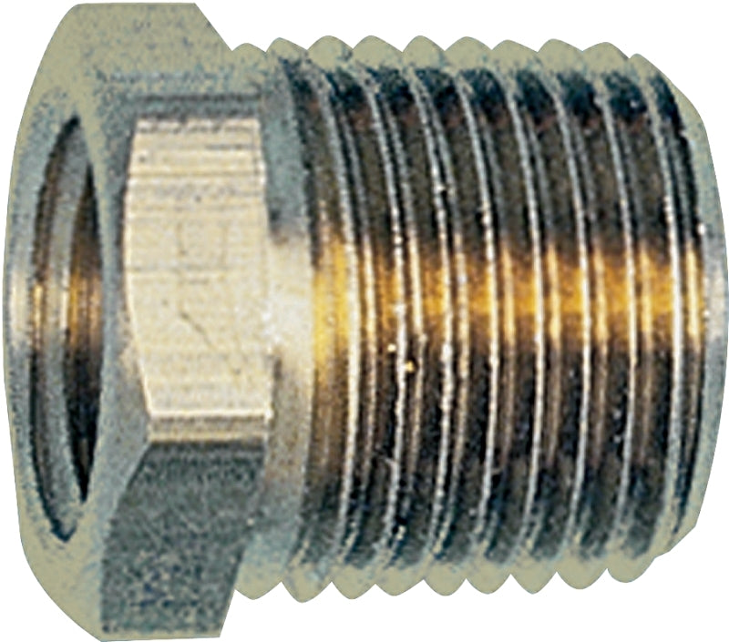 TRU-FLATE Tru-Flate 21-535 Air Hose Bushing, 1/4 x 3/8 in, FNPT x MNPT, Brass TOOLS TRU-FLATE