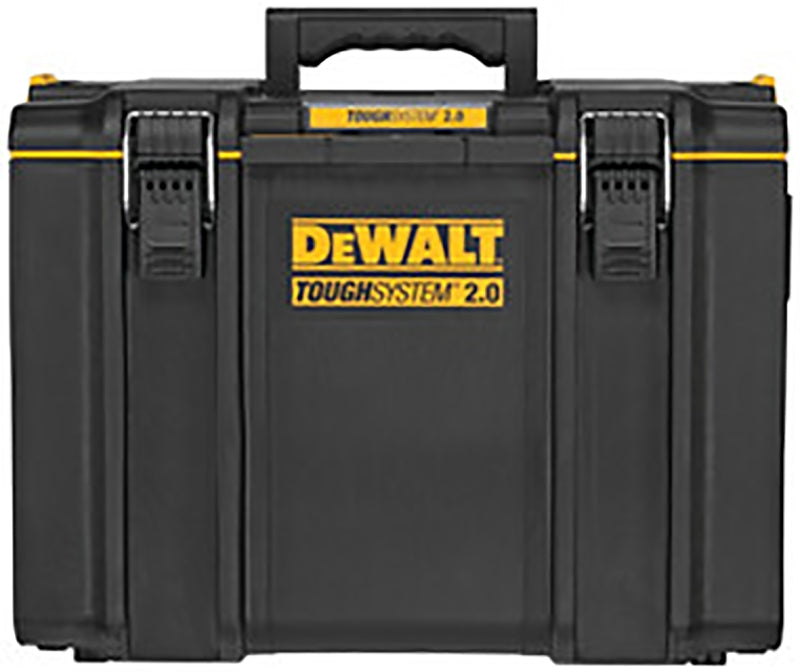 DEWALT DEWALT ToughSystem 2.0 DWST08400 Extra Large Tool Box, 110 lb, Plastic, Black, 1-Compartment TOOLS DEWALT