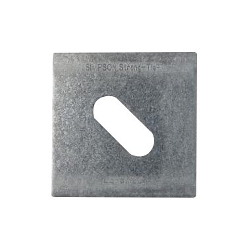 SIMPSON STRONG-TIE Simpson Strong-Tie LBPS Series LBPS 1/2Z Bearing Plate, 3 in H x 3 in W x 0.13 in D Dimensions, Steel, ZMAX HARDWARE & FARM SUPPLIES SIMPSON STRONG-TIE