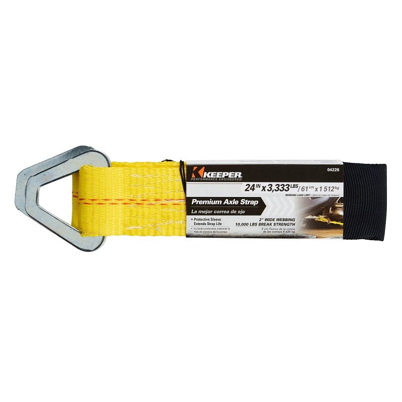 KEEPER Keeper 04226 Axle Strap, 2 in W, 24 in L, Polyester, 3333 lb Working Load AUTOMOTIVE KEEPER