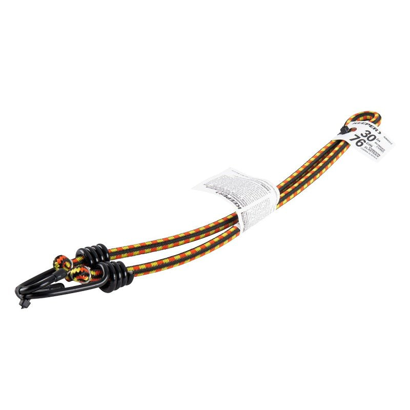 KEEPER Keeper A06031Z Bungee Cord, 30 in L, Rubber, Orange/Yellow, Hook End AUTOMOTIVE KEEPER