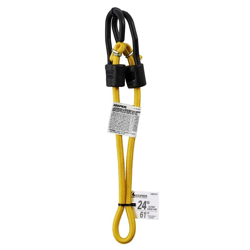 KEEPER BUNGEE CORD W/STL CRE YEL 24IN AUTOMOTIVE KEEPER