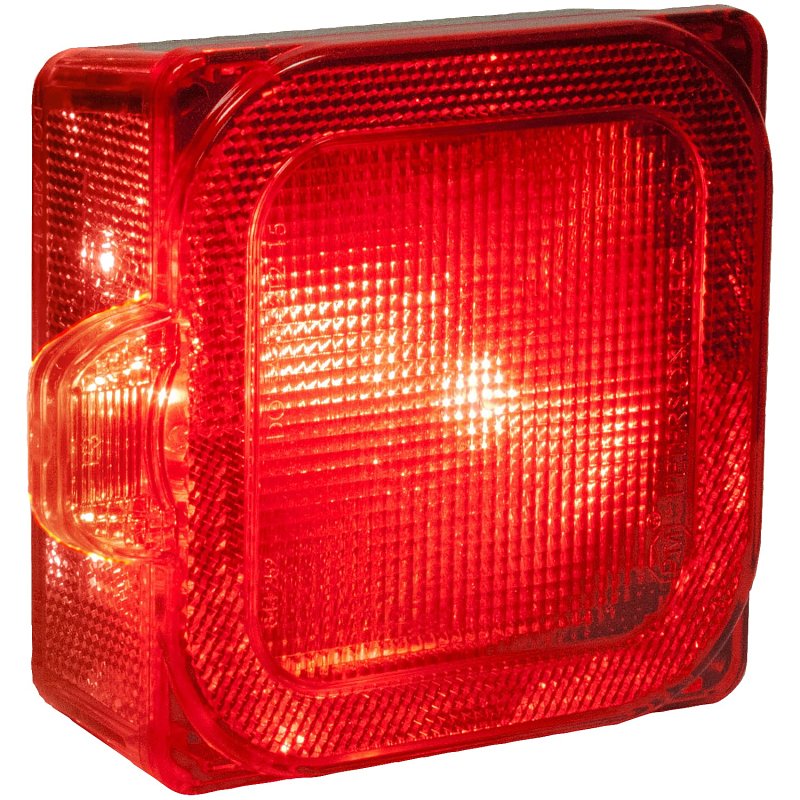 PETERSON MFG PM 844 Series V844 Tail Light, Combination, 5.38 in L, 1.8 in W, 4.61 in H, LED Lamp, Red, Red Housing AUTOMOTIVE PETERSON MFG