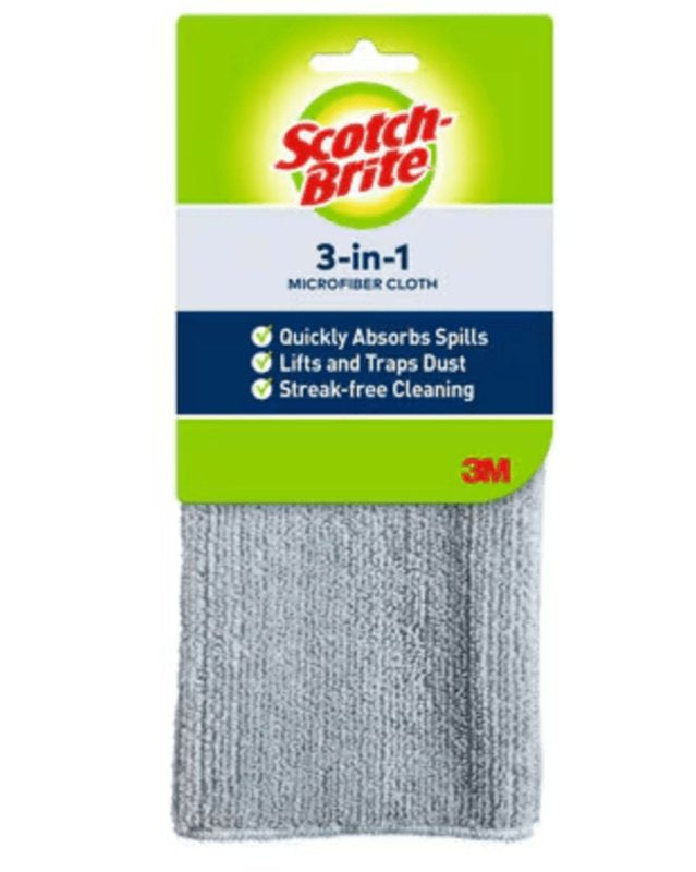 SCOTCH-BRITE Scotch-Brite 9070 Cloth, 12.2 in L, 11.4 in W, Microfiber AUTOMOTIVE SCOTCH-BRITE