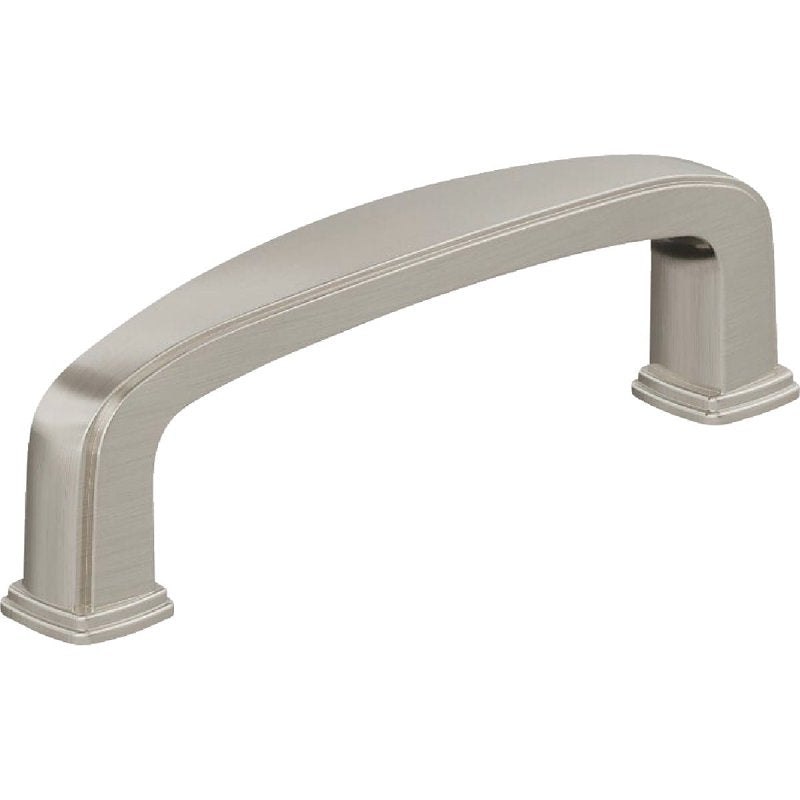 AMEROCK Amerock Franklin Series BP37050G10 Cabinet Pull, 3-7/16 in L Handle, 1-1/16 in Projection, Zinc, Satin Nickel