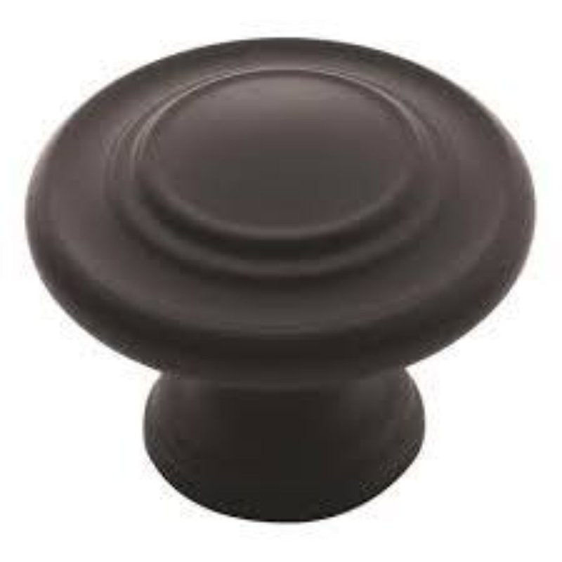 AMEROCK Amerock TEN1586FB Cabinet Knob, 1 in Projection, Zinc, Matte HARDWARE & FARM SUPPLIES AMEROCK