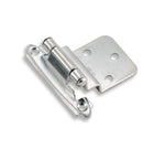 AMEROCK Amerock BPR342826 Hinge, 2-3/4 in L x 2-3/16 in W, Steel, Polished Chrome, 5-Hole, 3/8 in Inset, Face Mounting